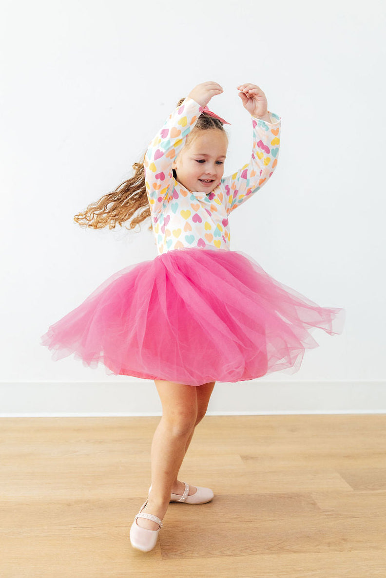 Sweetheart 3/4 Sleeve Pocket Twirl Dress