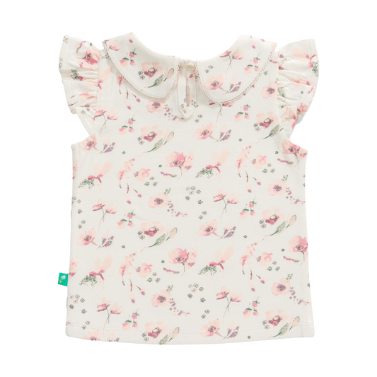 Peter Pan Flutter Sleeve Tee for Toddler Girls
