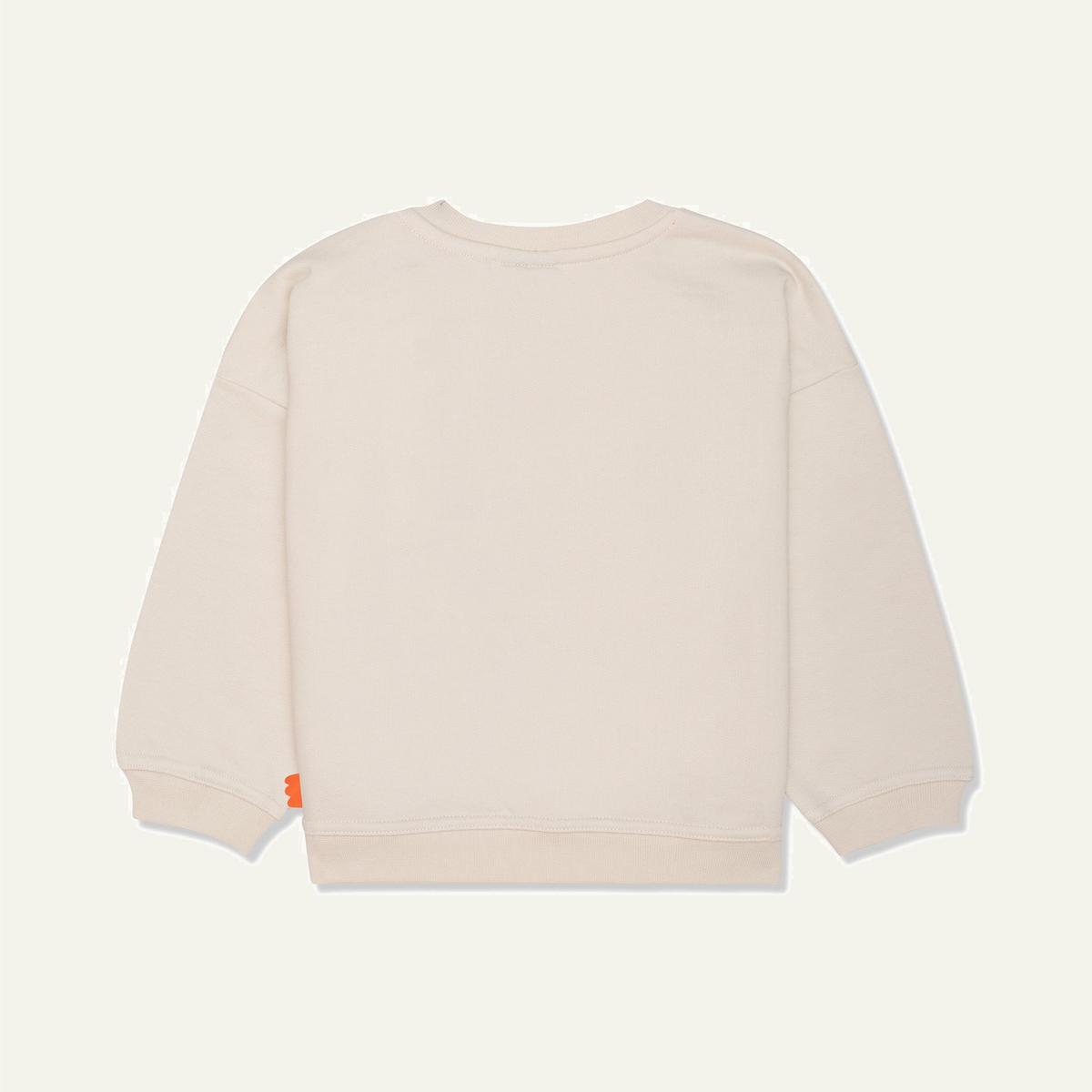 Recycled Cotton Rainbow Kid Sweatshirt - Natural/multi