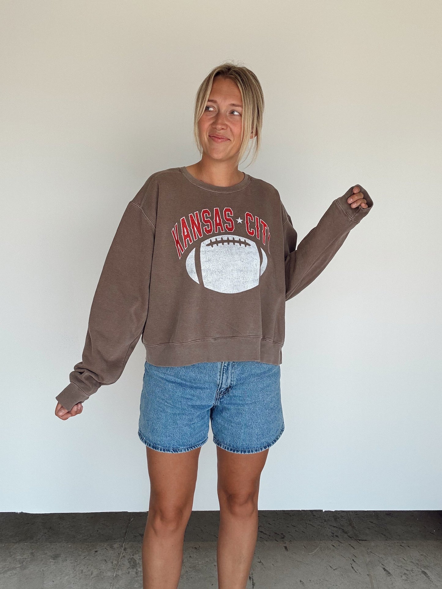 Kansas City Vintage Cropped Crewneck