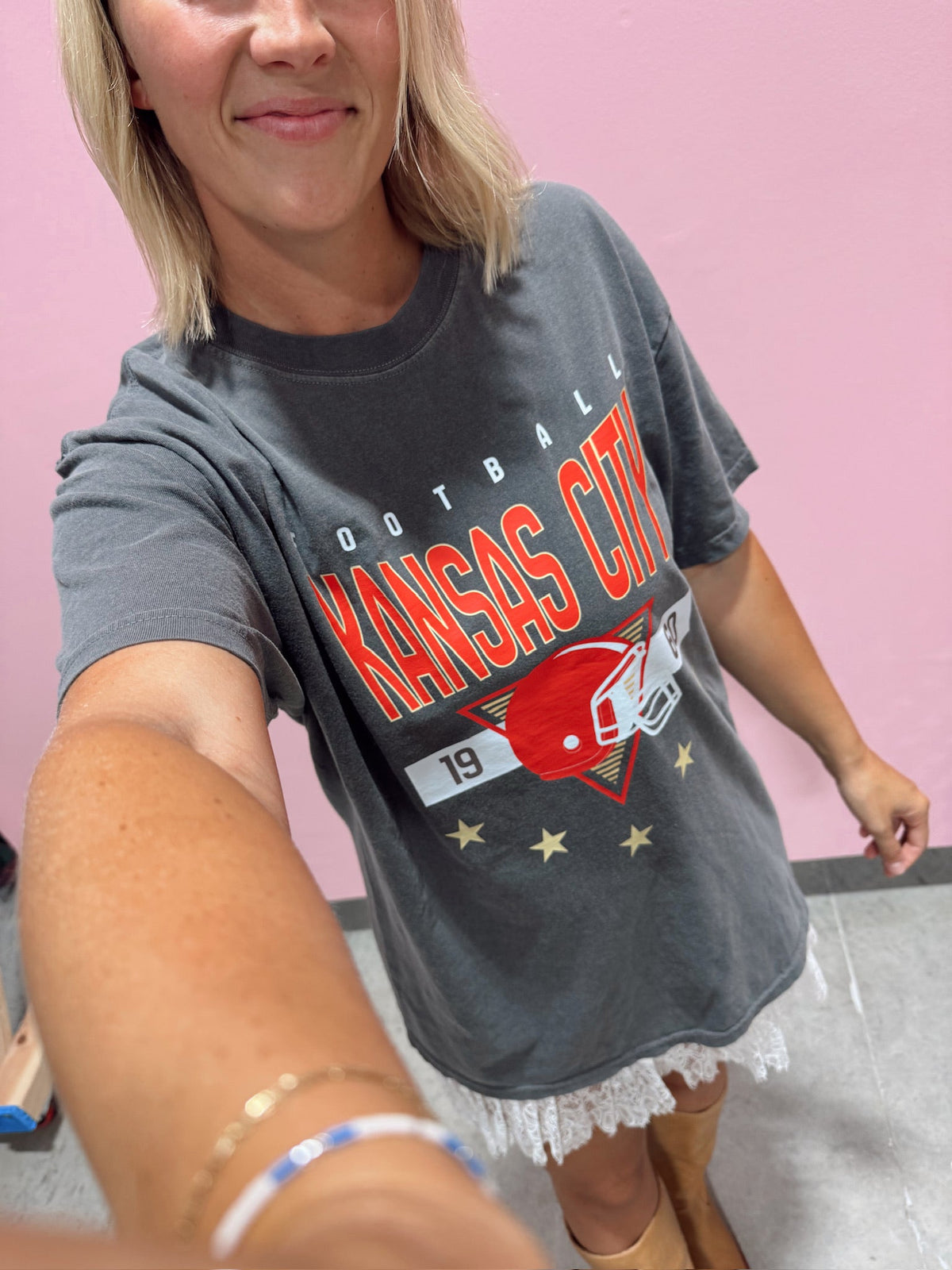 Kansas City Football Helmet Tee