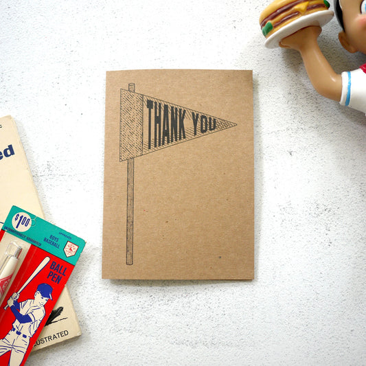 Mini Pennant Greeting Card THANK YOU