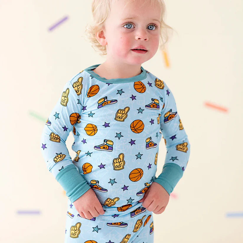 Swishes Come True Long Sleeve Pajama Set