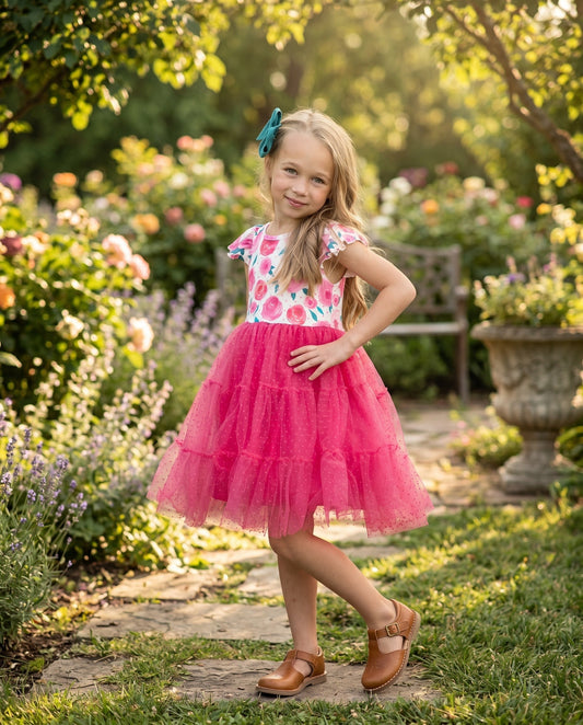 Tulle Rose Dress