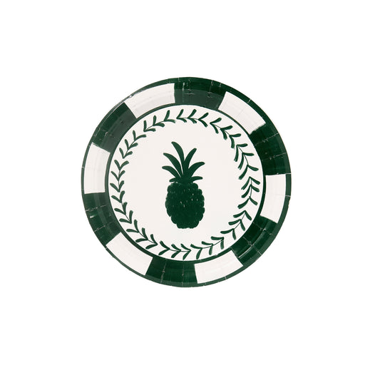 Forest and Green Josephine Pineapple Dessert Paper Plate - 8 pack