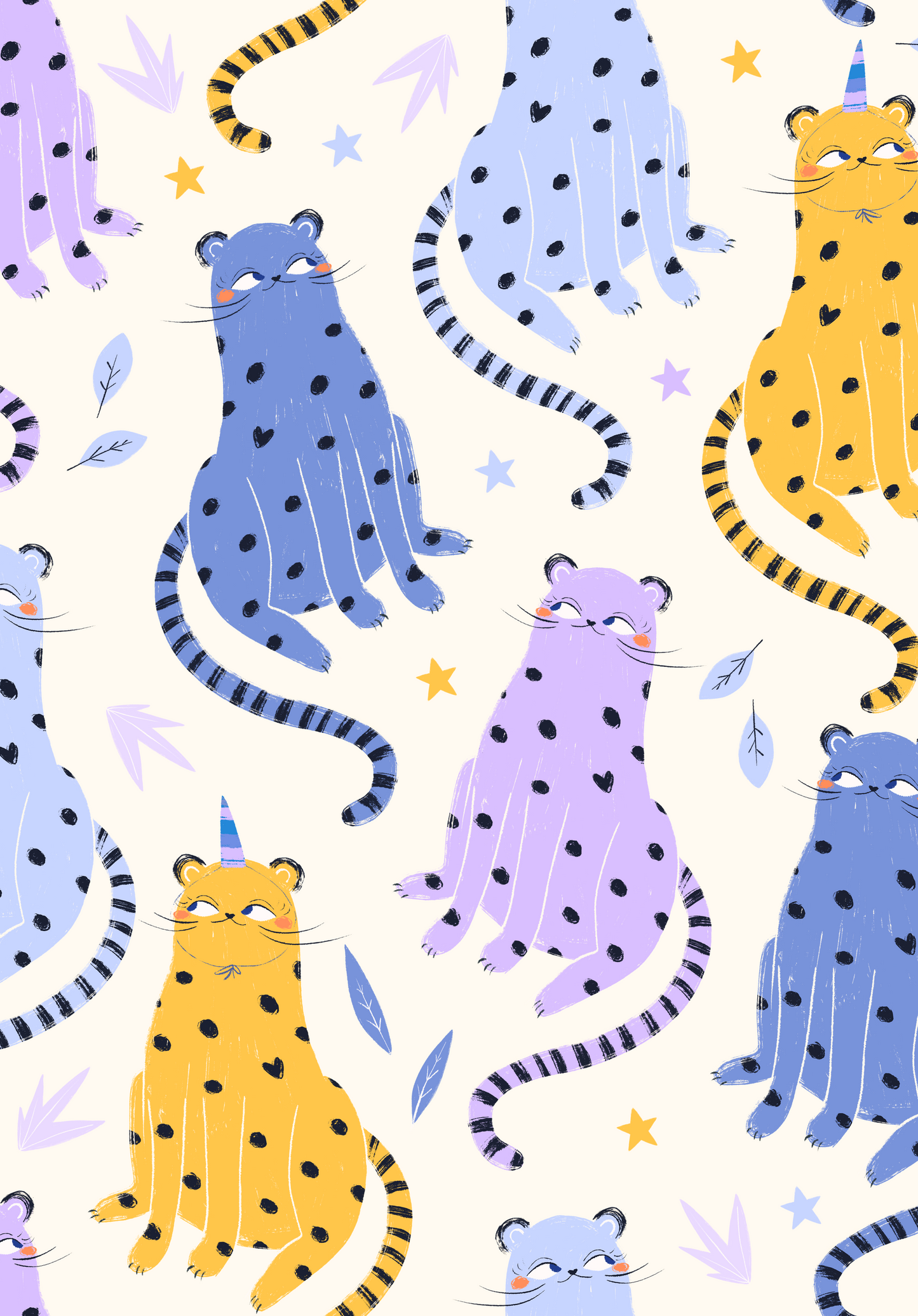 "Cat's Pajamas" Two-Peaz™ Jamz - Cream