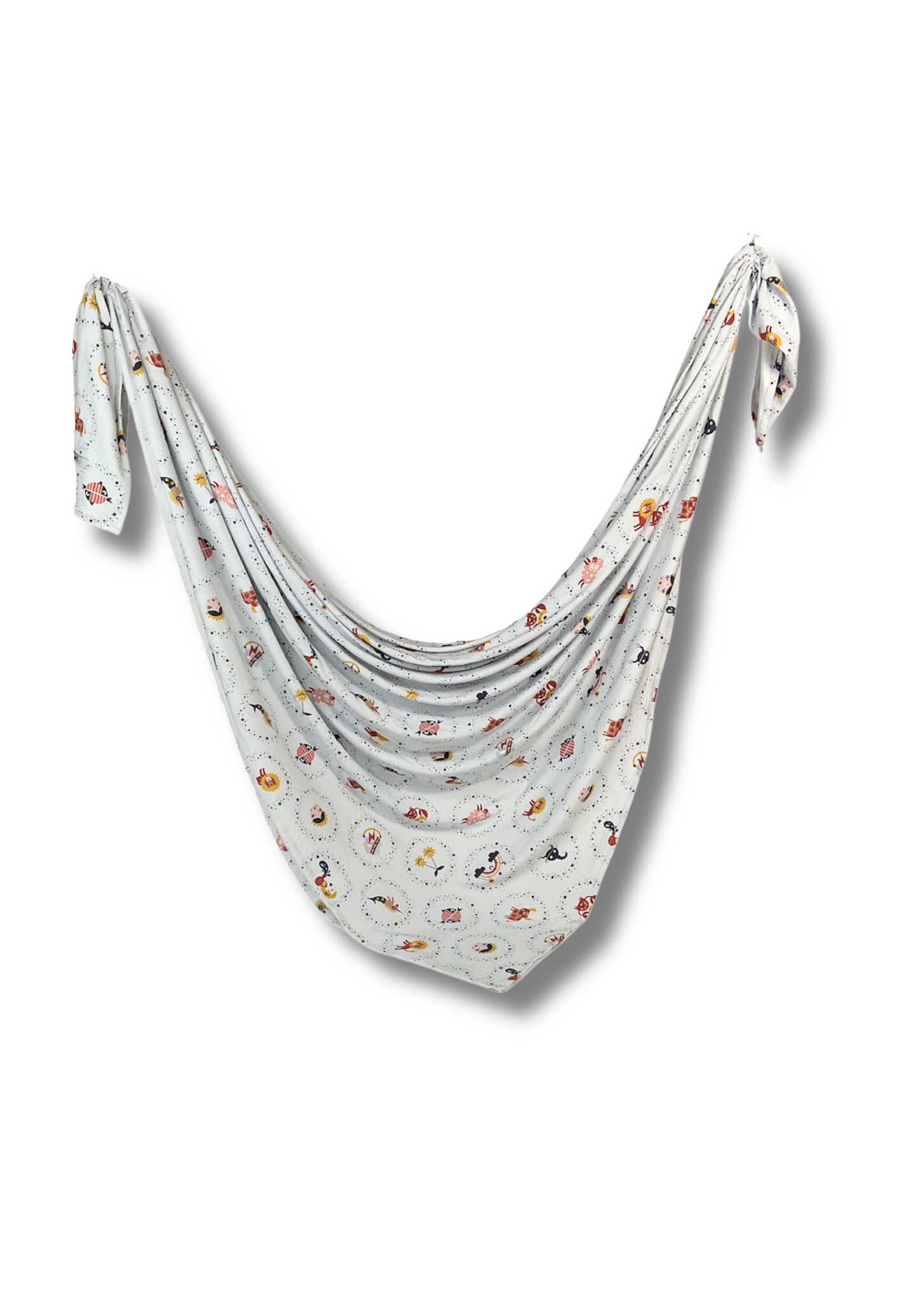 "Baby, You're a Star" Swaddle and Beanie Bundle - Ice