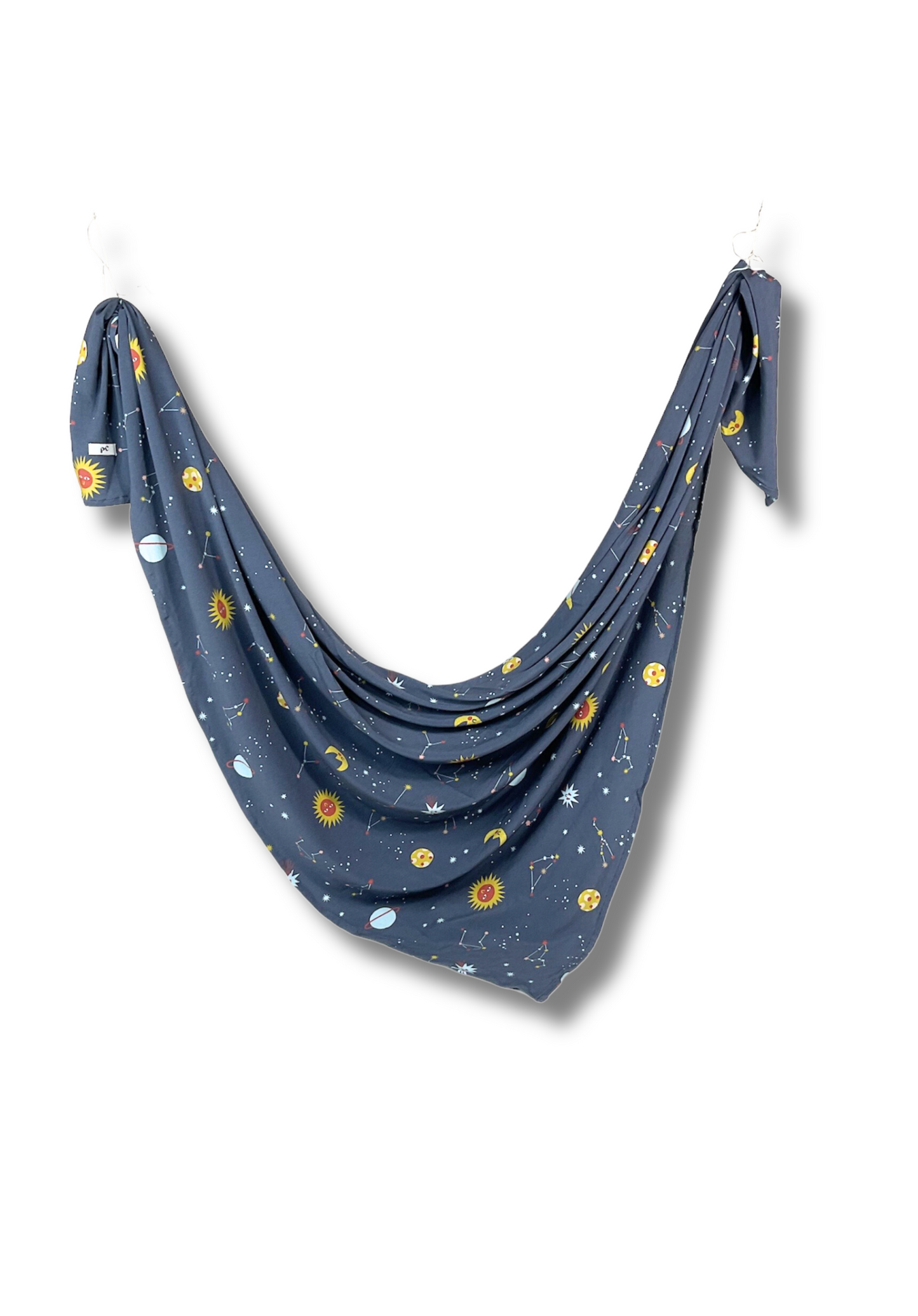 "Baby, You're a Star" Swaddle and Beanie Bundle - Navy