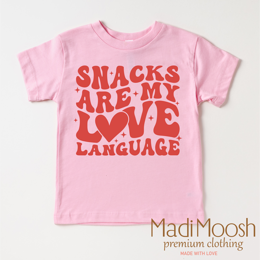 Snacks Are My Love Language Valentine's Day Shirt - Valentine's Tee