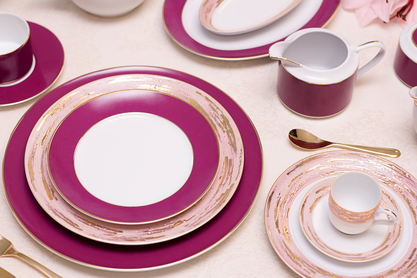 Violet Espresso Cup + Saucer (Set of 4)