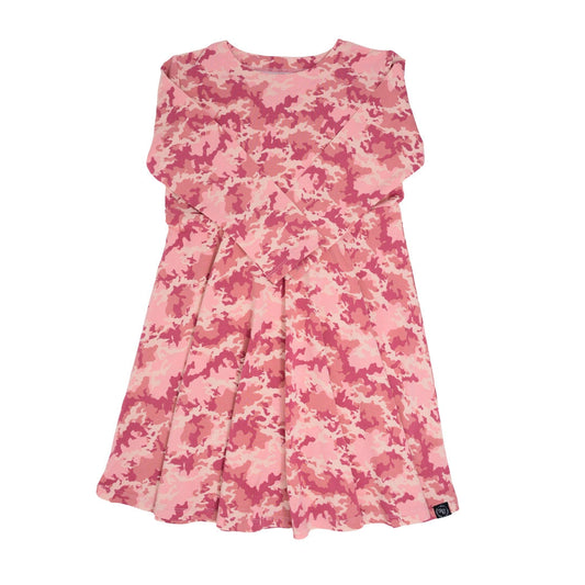 Swirly Girl Dress - Pink Camo