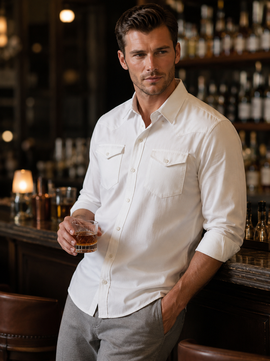 Buki's Western Tech Shirt - White