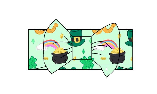 St. Patty's Day "Shamrock Snuggles" Luxe Bow