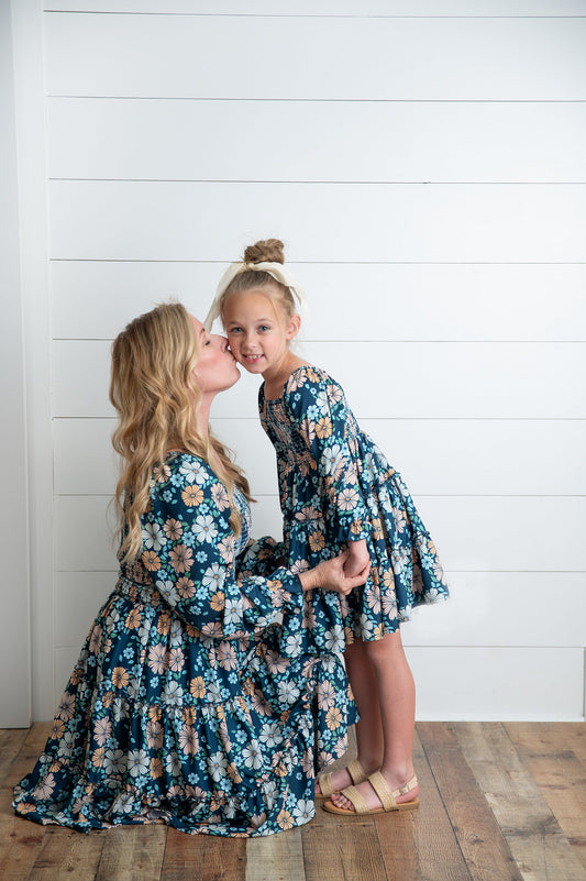 Women's Grace Winter Floral Dress- Mommy