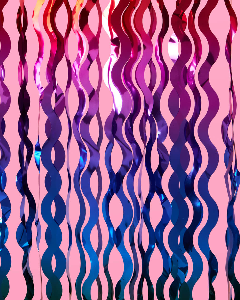Rain On Me Curtain - wavy foil curtain