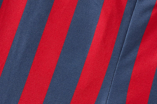 Baby Striped Tencelâ„¢ Leggings - Blue/Red Stripe