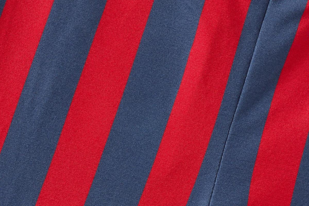 Baby Striped Tencel™ Leggings - Blue/Red Stripe
