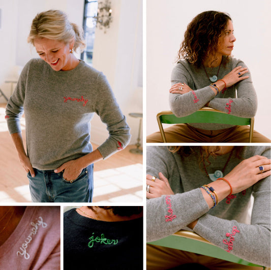 Cashmere Chainstitch - Grey