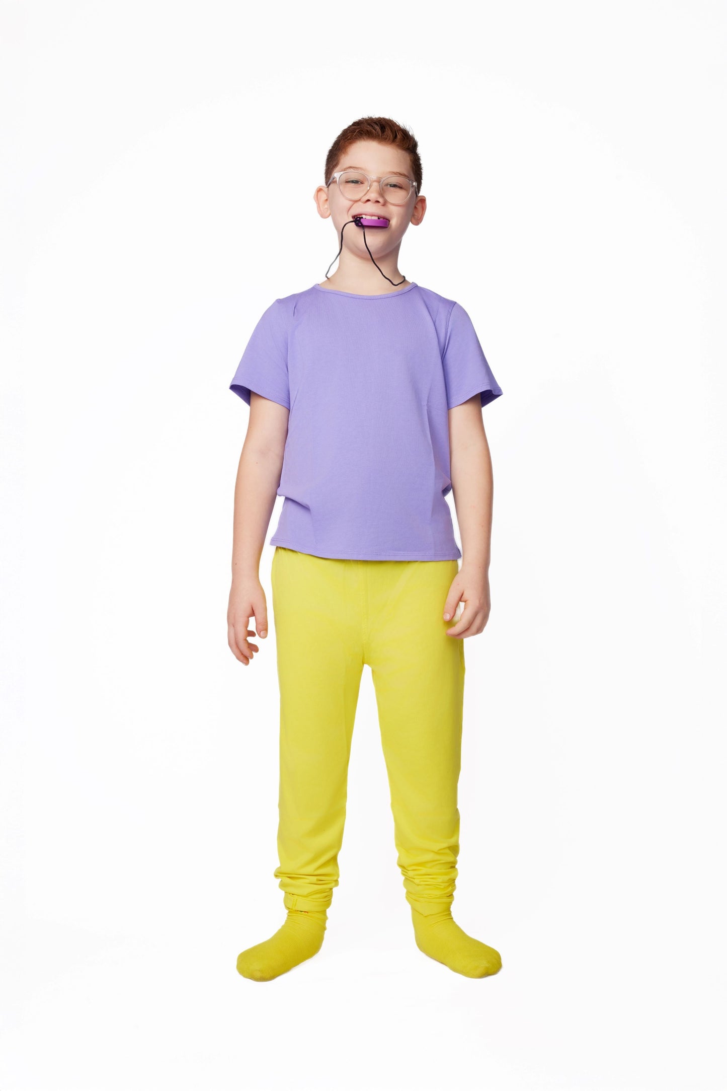 The Everday Sensory Friendly Peri Tee w Chewy Necklace-- *actual chewy necklace design may vary, but color will match tee*