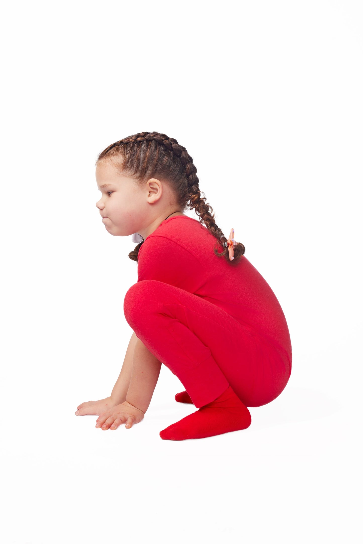 Ultimate Comfort Playsuit w Chewy Sensory Bracelet-RED
