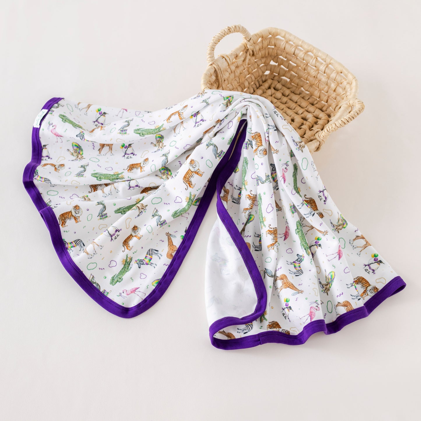 Zoo Krewe Organic Cotton Baby Blanket