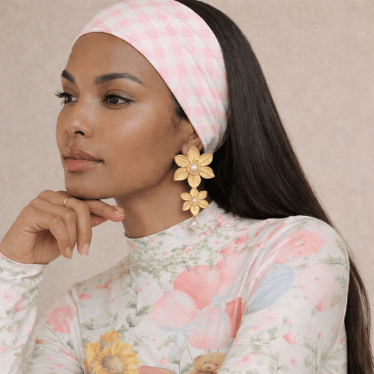 Magnolia Bloom Drop Earring