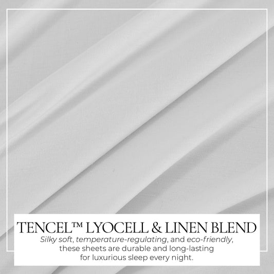 TENCELâ„¢ Lyocell & Linen Blend Sheet Set - Magdalena Collection