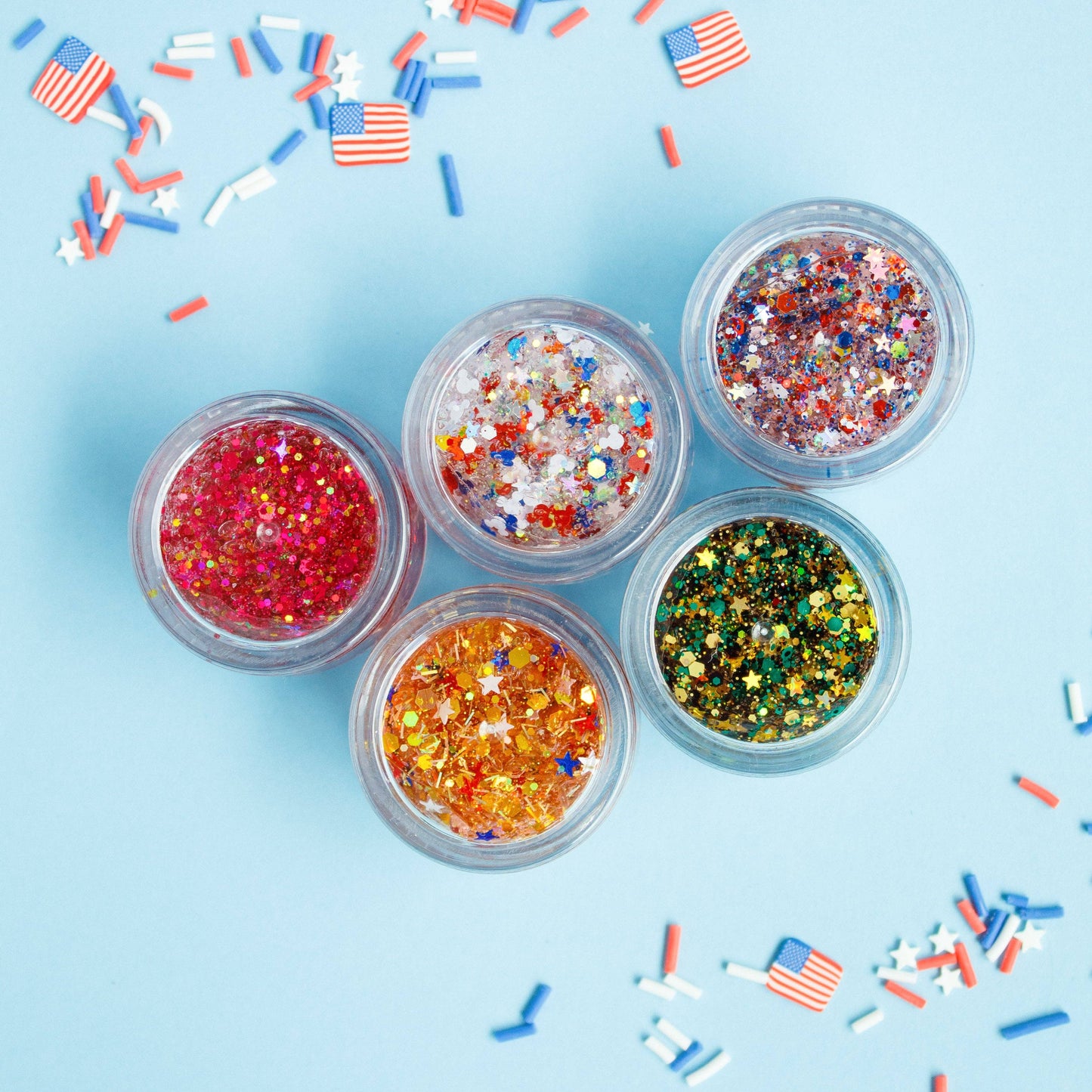 Patriotic Mouse Hair Glitter