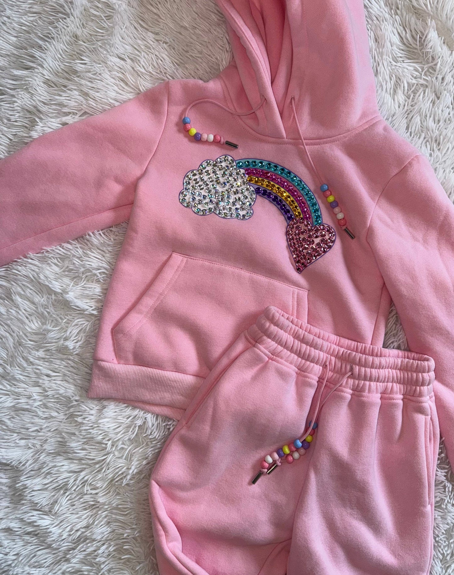 Rainbow Gem Sweatsuit W/ Beads