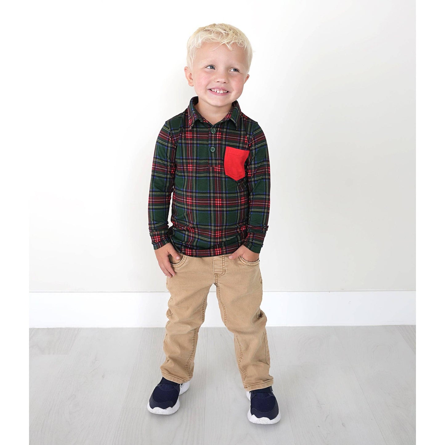 Tartan LS Polo