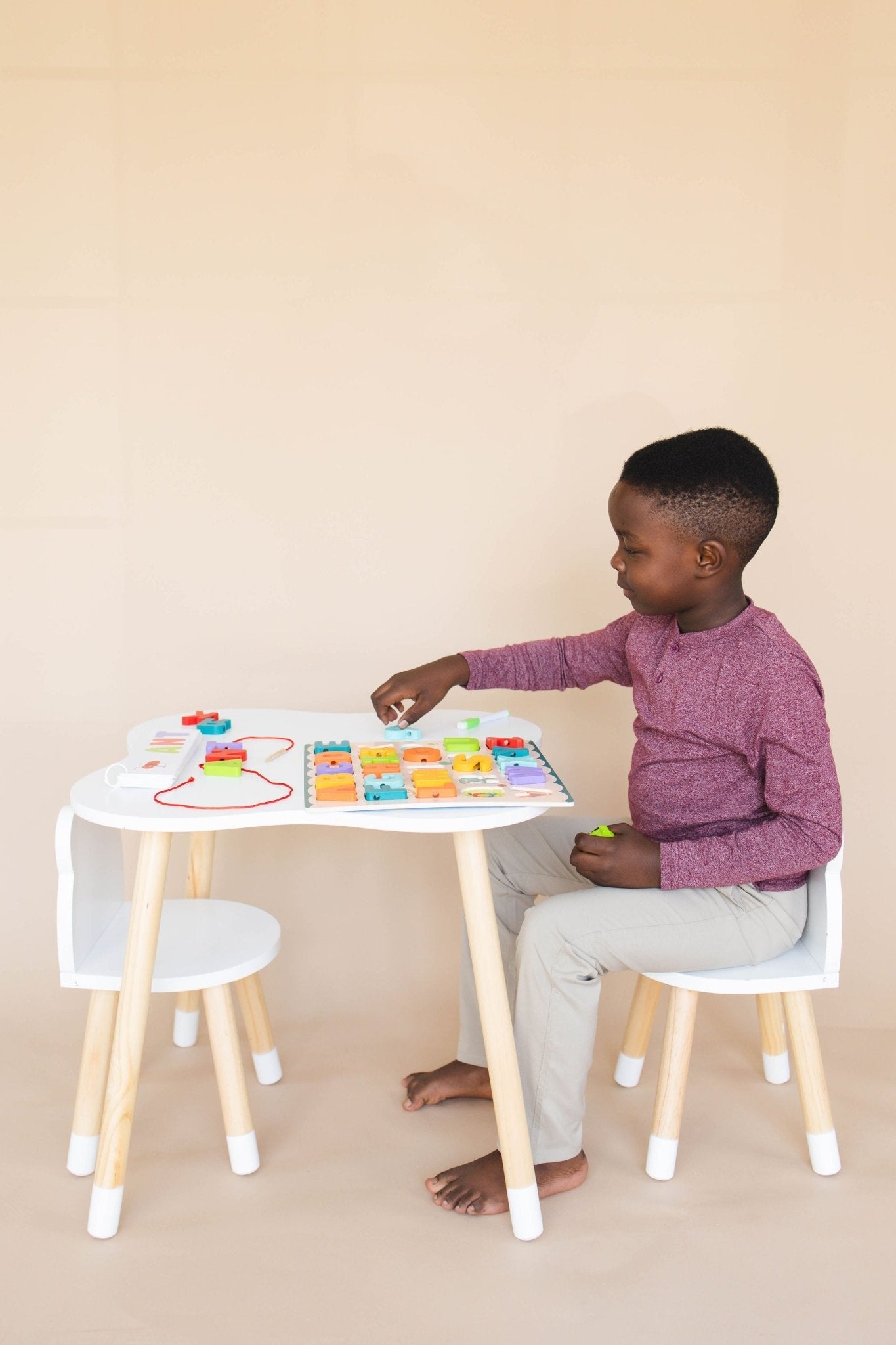 ABC Puzzle Set with Flashcards + Whiteboard