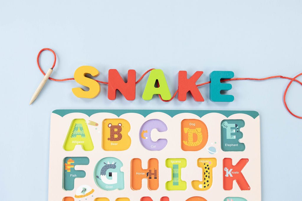 ABC Puzzle Set with Flashcards + Whiteboard