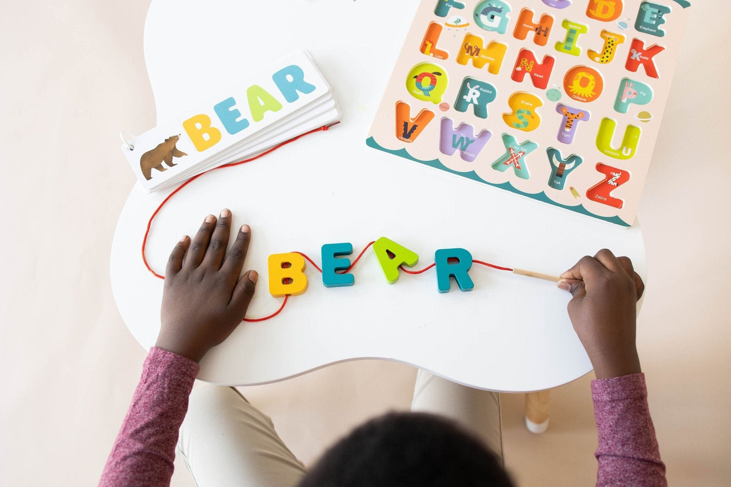 ABC Puzzle Set with Flashcards + Whiteboard