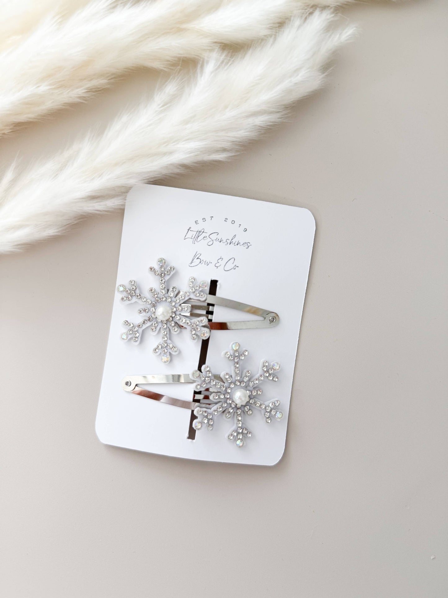 Silver Snowflake Hair Clips & Headbands