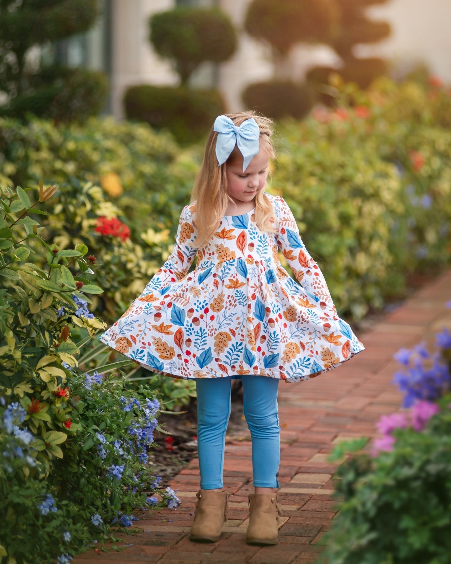 Acorn's Delight Empire Tunic Set With Long Sleeves