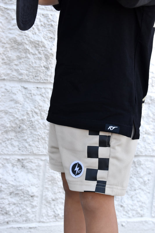ALL DAY CHECK SHORTS - SAND