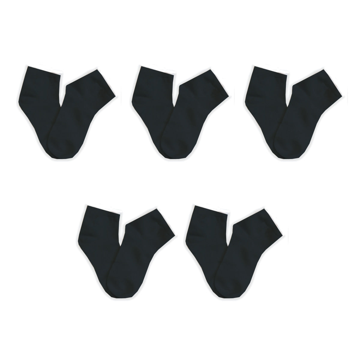 ANKLE 5-Pack Seamless Toe Socks great with Sensory Sensitivities