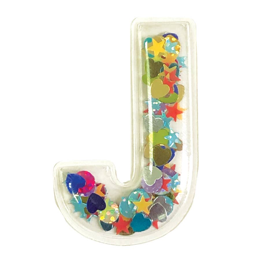 J Confetti Sticker Patch
