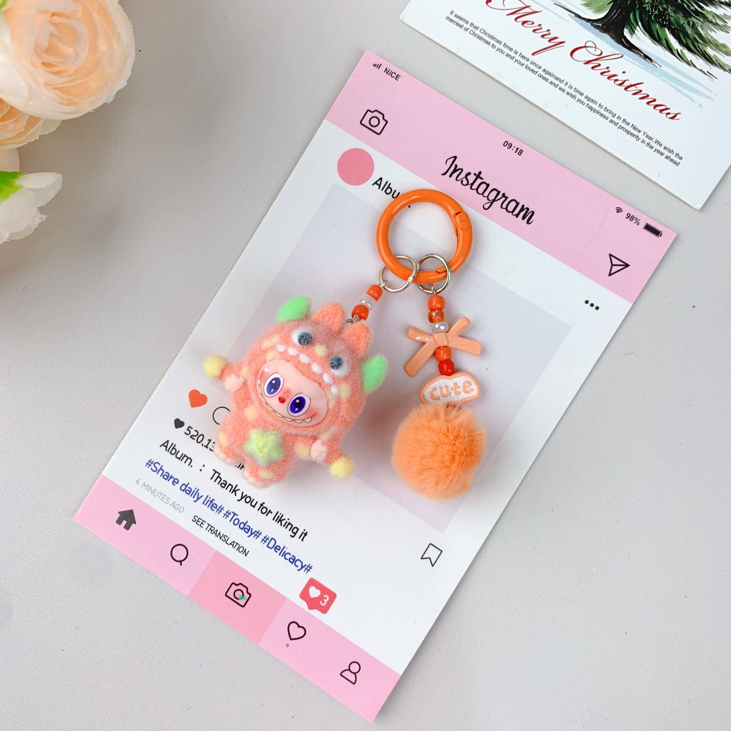 Labu Hot-Selling Cute Monster Keychain , holiday gifts
