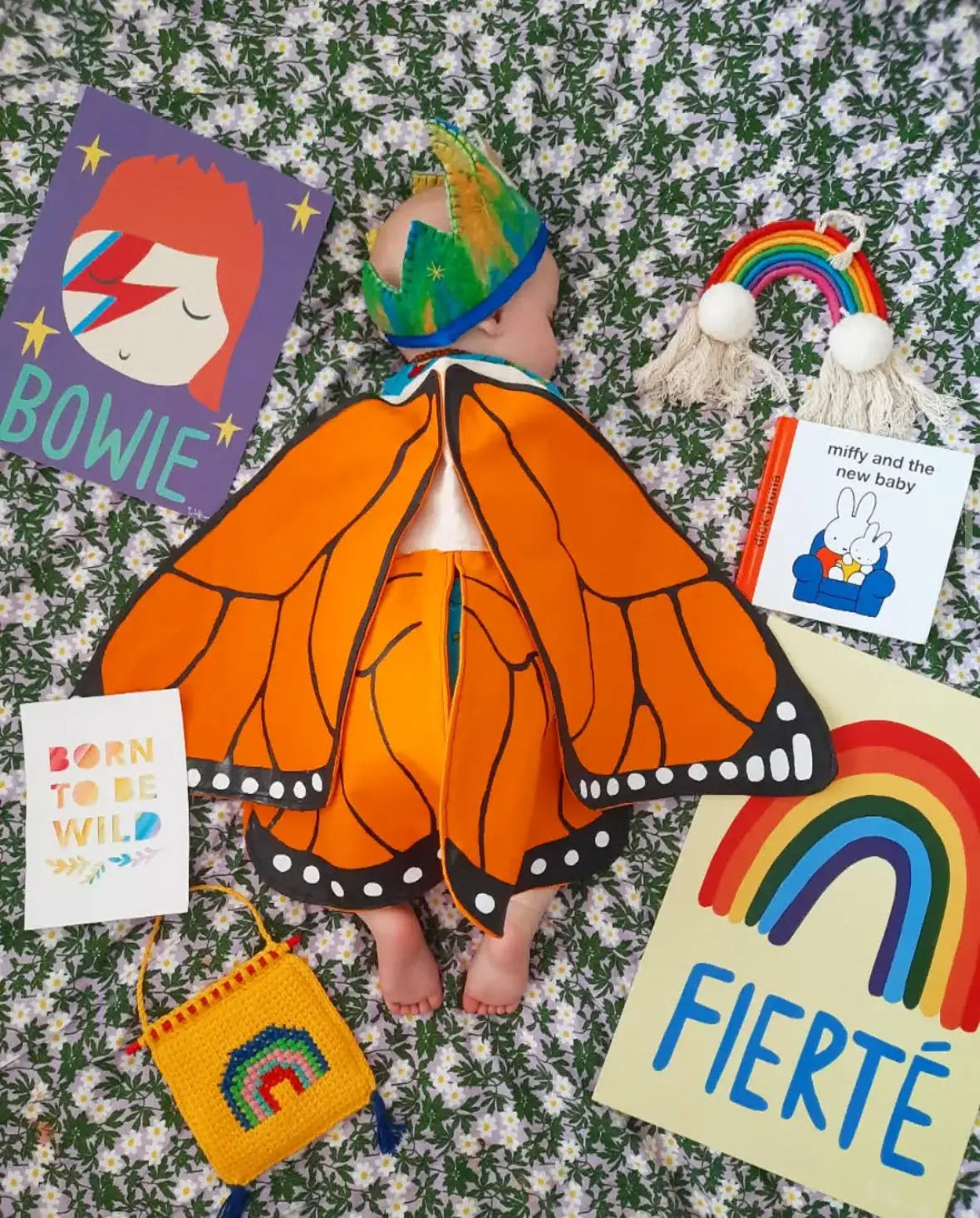 Orange Monarch Butterfly Costume Wings