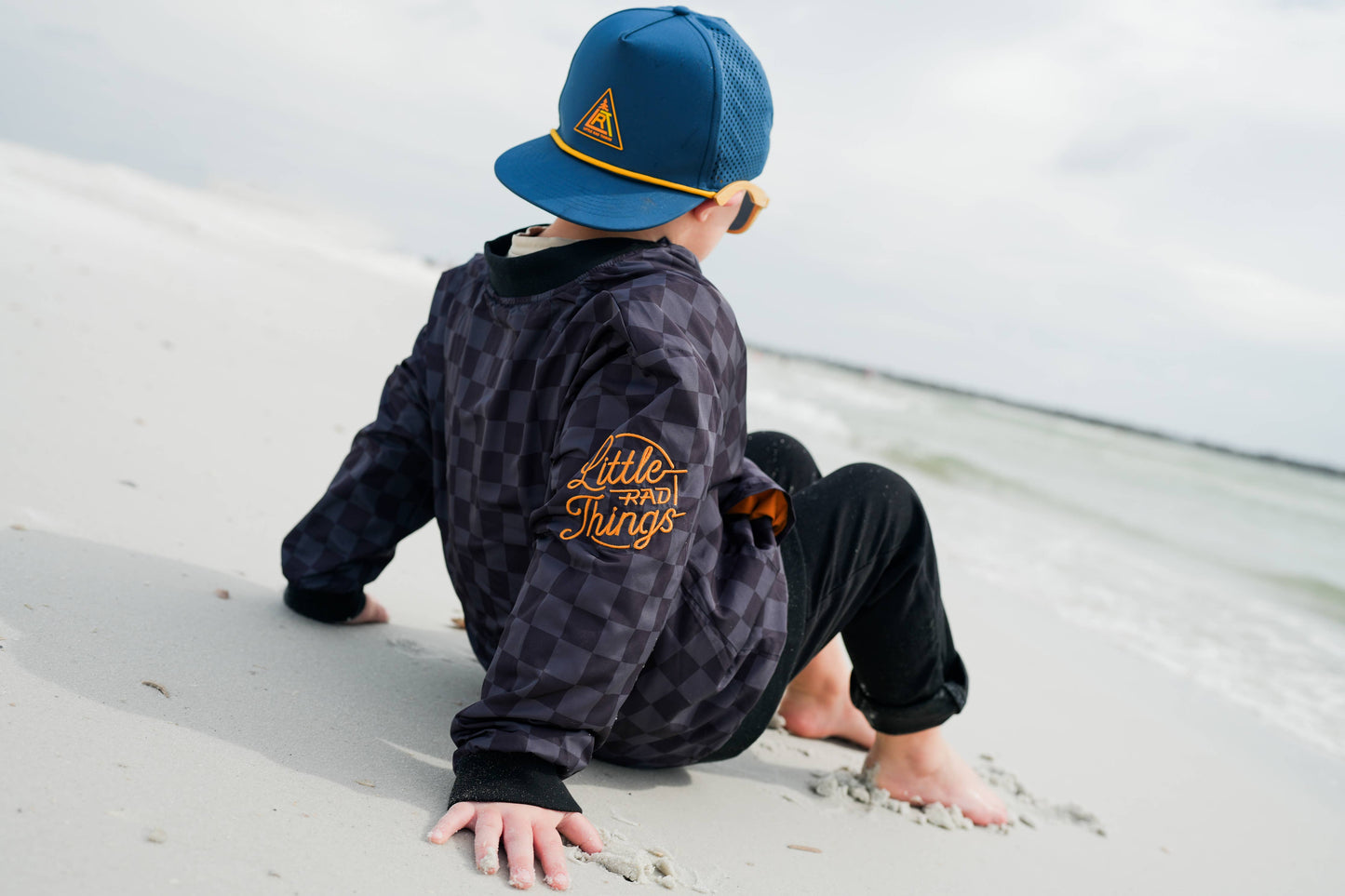 Kids Clothing Waterproof Letterman Jacket - Checkers