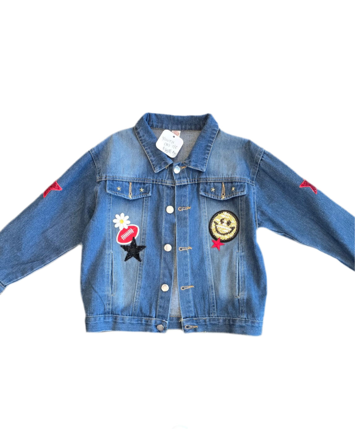 KC Chiefs Denim Jacket, Youth Medium (7/8)