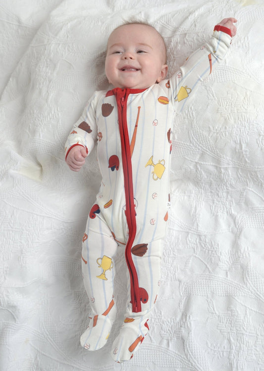 Baseball Footie Pajama