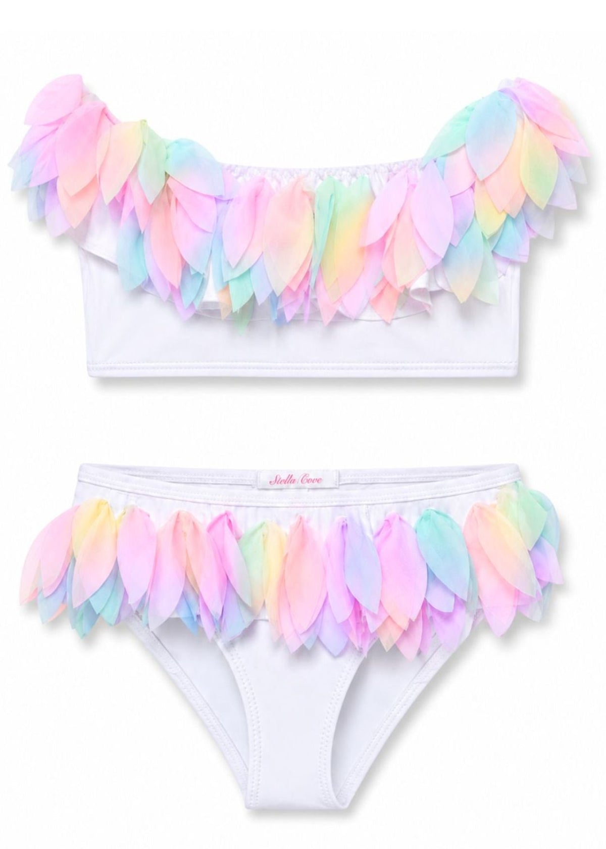 White Bikini with Unicorn Petals