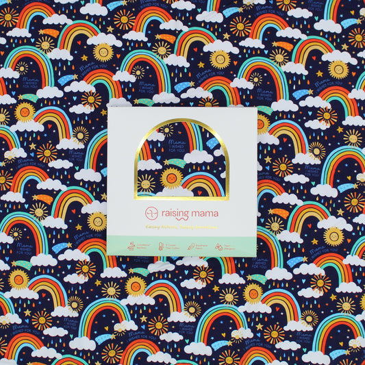 The Forever Swaddle Blanket | Here Comes the Sunshine (Blue)