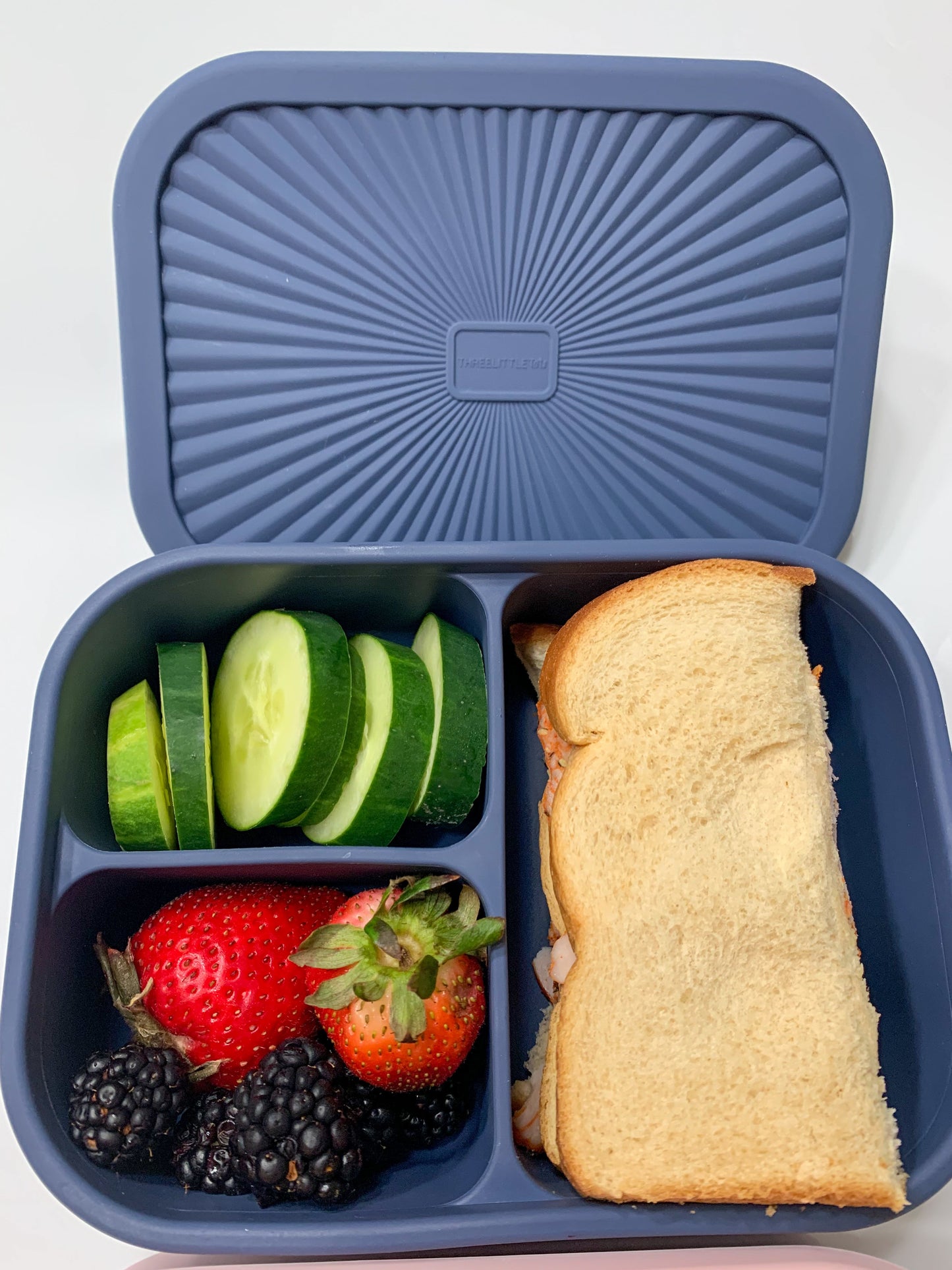 Dusty Blue Bento Box for Kids or Adults