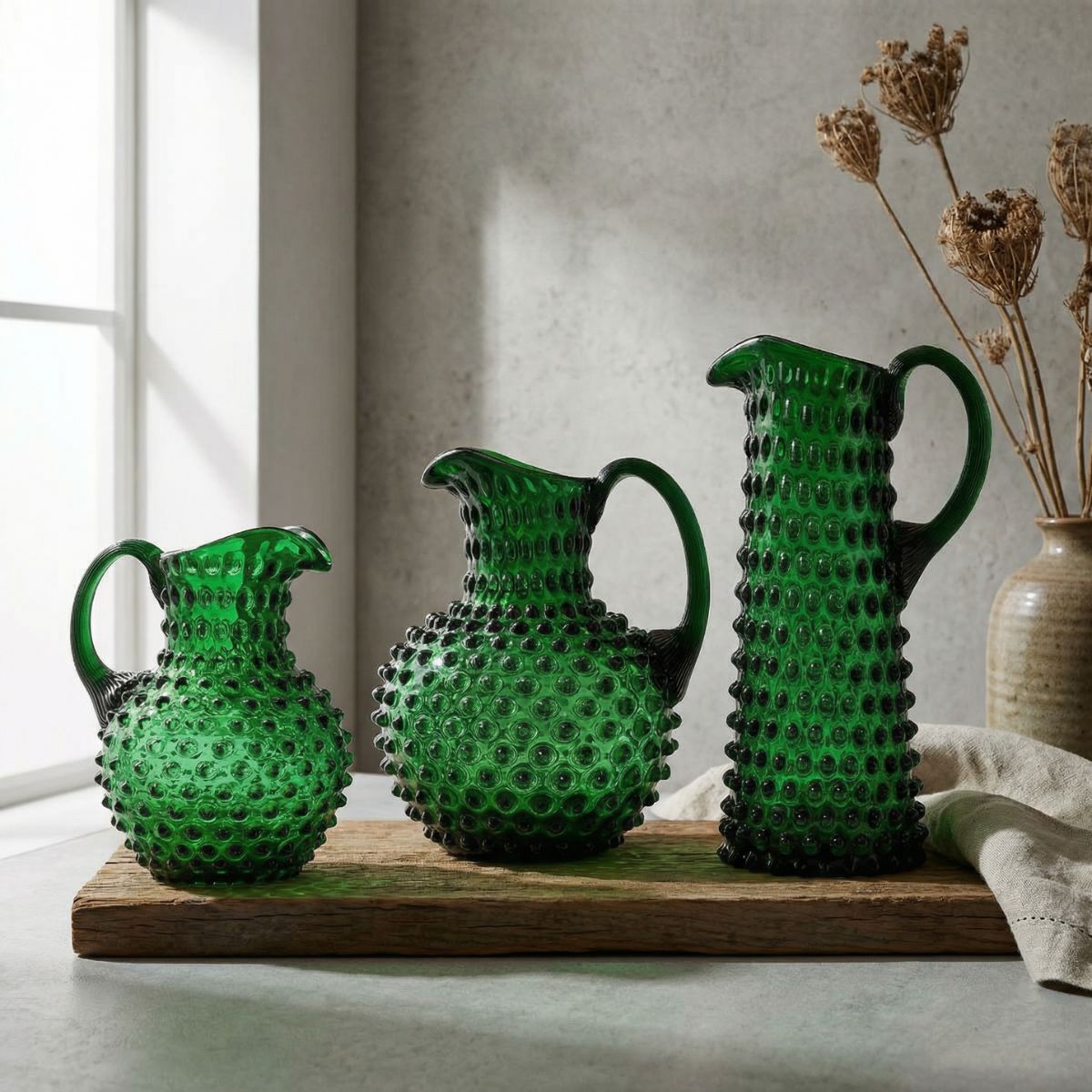 Hobnail Jug - Creamer - Midnight Botanica