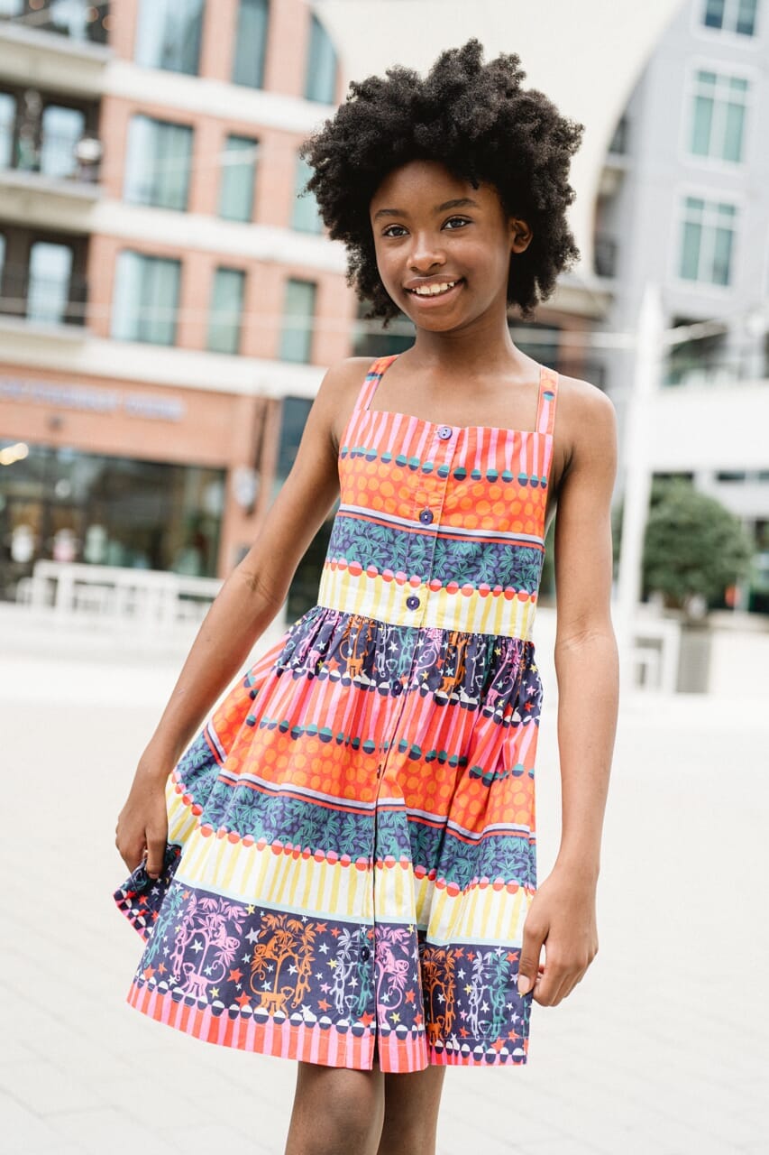 Girls Grace Dress - Navy - final sale