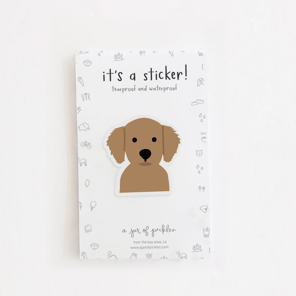 Golden Retriever Dog Vinyl Sticker