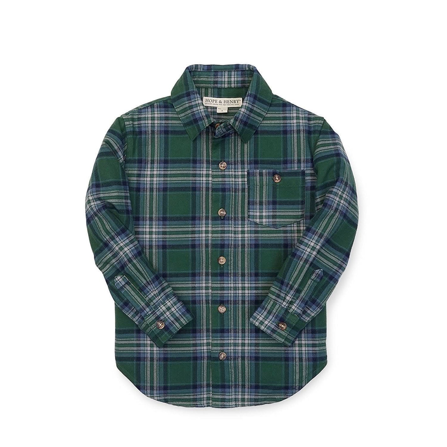 Brushed Flannel Button Down Shirt - Baby